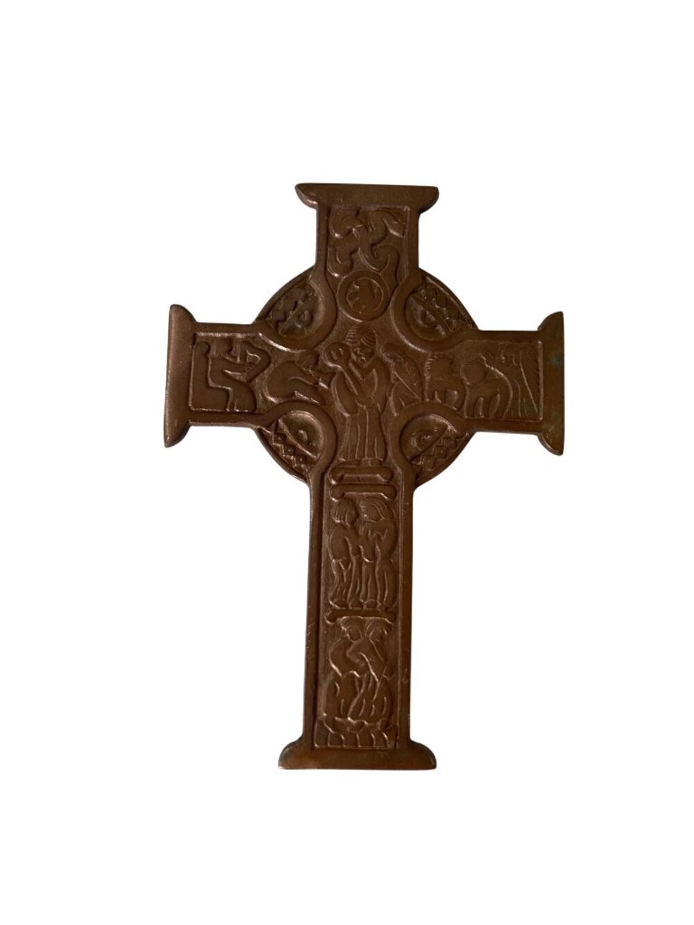Vintage Metal Celtic Cross Wall Decor Inspired By The Crosses At Gallen Priory